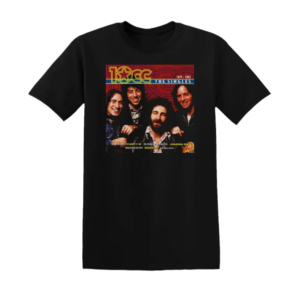 10cc - 10Cc The Singles 1975 1992 Album Cover T-Shirt