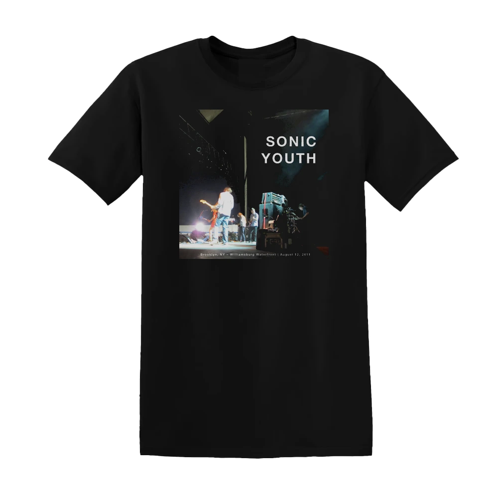 Sonic Youth - 2011 08 12 Williamsburg Waterfront Brooklyn Ny Album Cover T-Shirt
