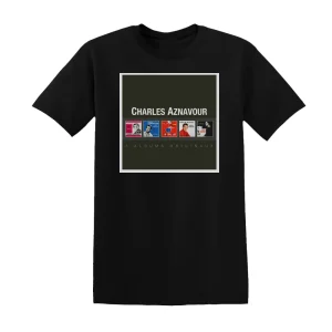 Charles Aznavour - 5 Albums Originaux Album Cover T-Shirt