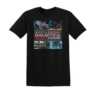 Bear McCreary - Battlestar Galactica Blood  Chrome Album Cover T-Shirt