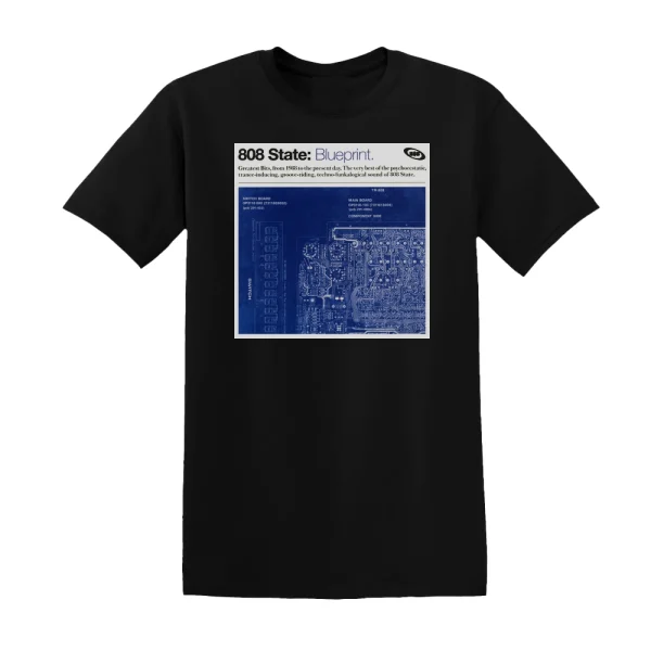 808 State - Blueprint Album Cover T-Shirt