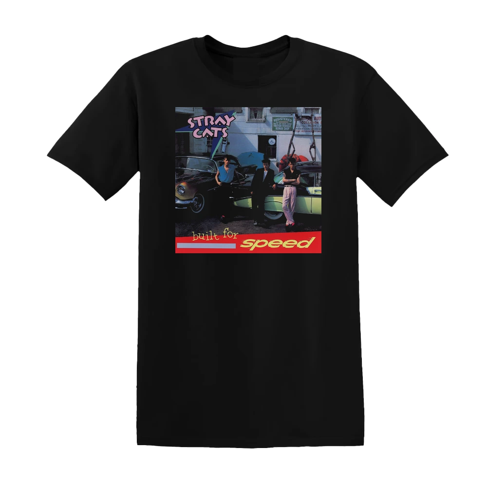 Stray Cats - Built For Speed Album Cover T-Shirt