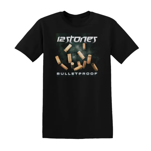 12 Stones - Bulletproof Album Cover T-Shirt