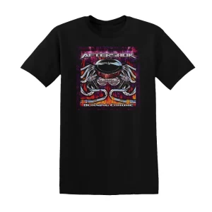 AfterShok - Burning Chrome Album Cover T-Shirt