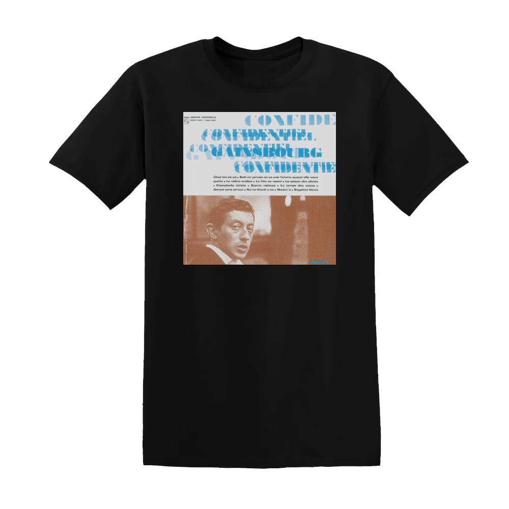 Serge Gainsbourg - Confidentiel Album Cover T-Shirt