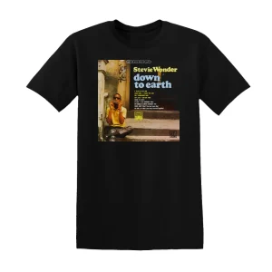 Stevie Wonder - Down To Earth Album Cover T-Shirt