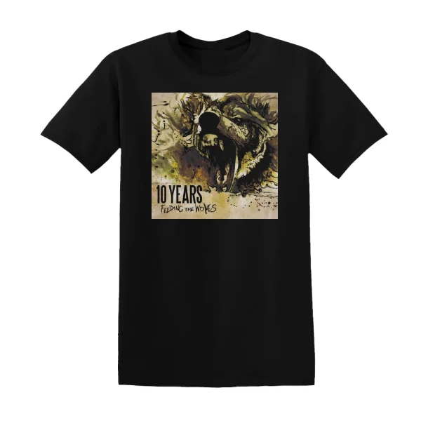 10 Years - Feeding The Wolves Album Cover T-Shirt