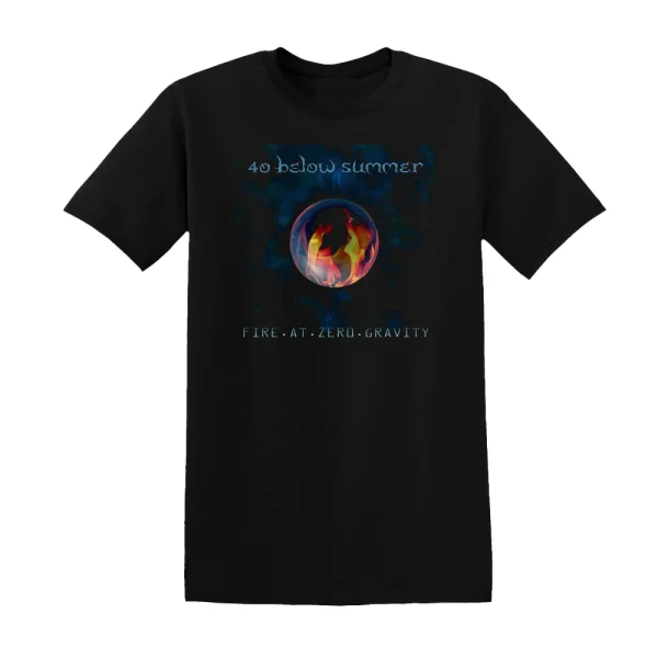 40 Below Summer - Fire At Zero Gravity Album Cover T-Shirt