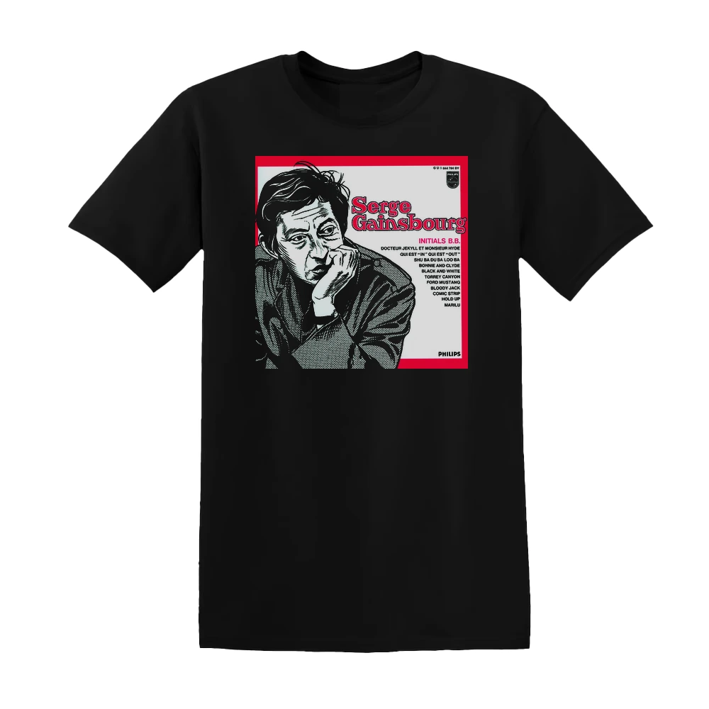Serge Gainsbourg - Initials Bb Album Cover T-Shirt