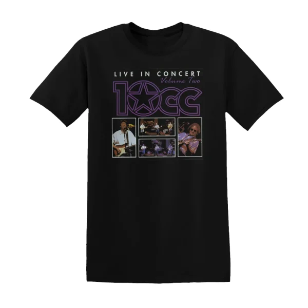 10cc - Live In Concert Volume 2 Album Cover T-Shirt