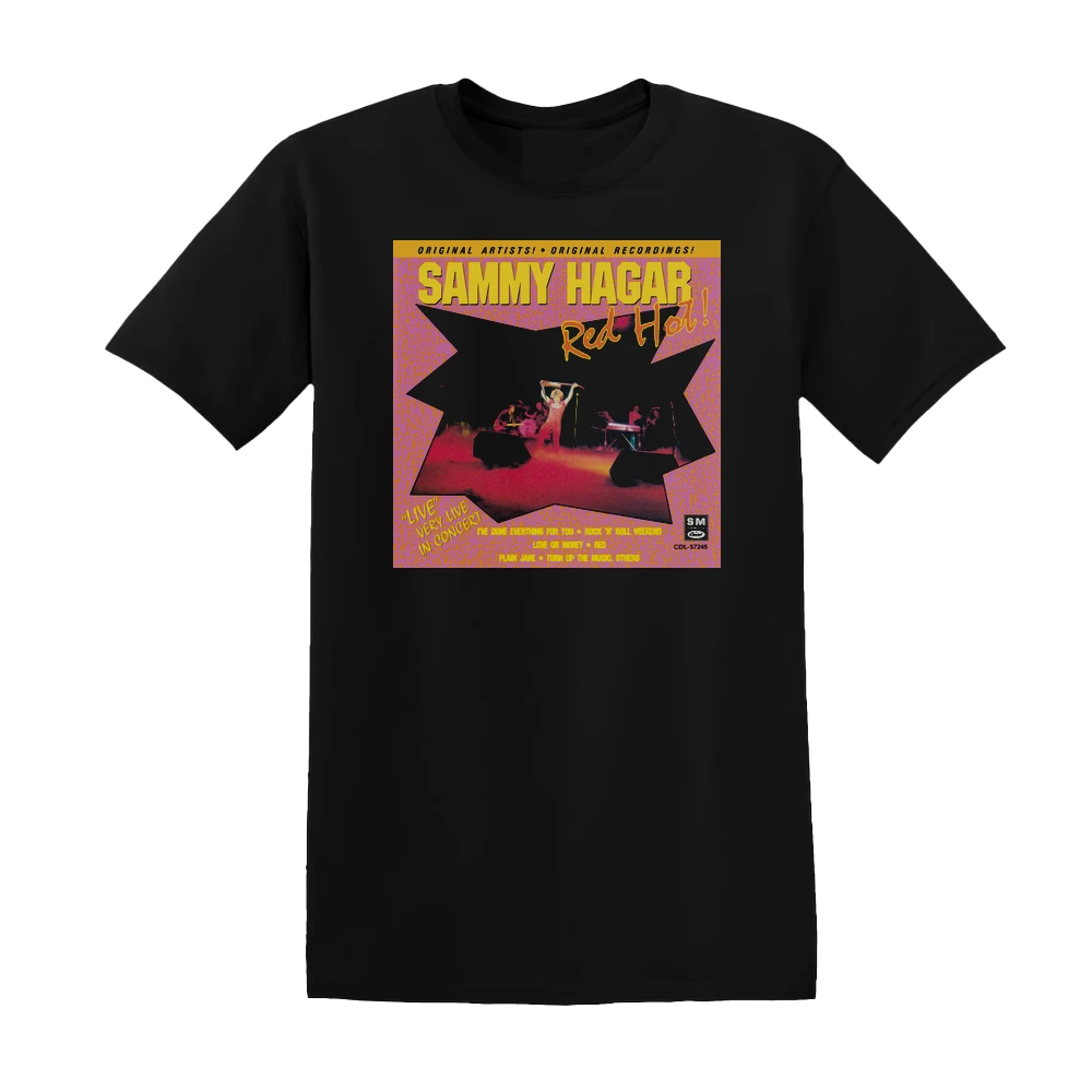 Sammy Hagar - Red Hot Album Cover T-Shirt