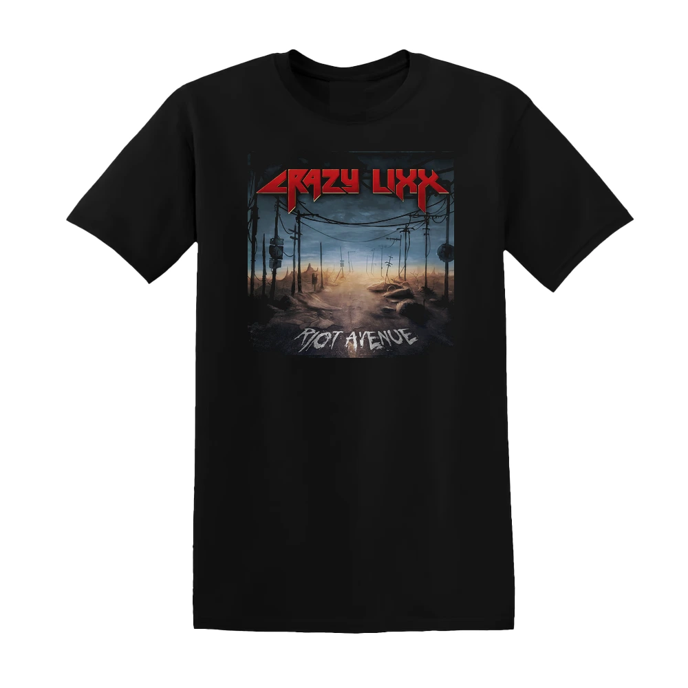 Crazy Lixx - Riot Avenue Album Cover T-Shirt