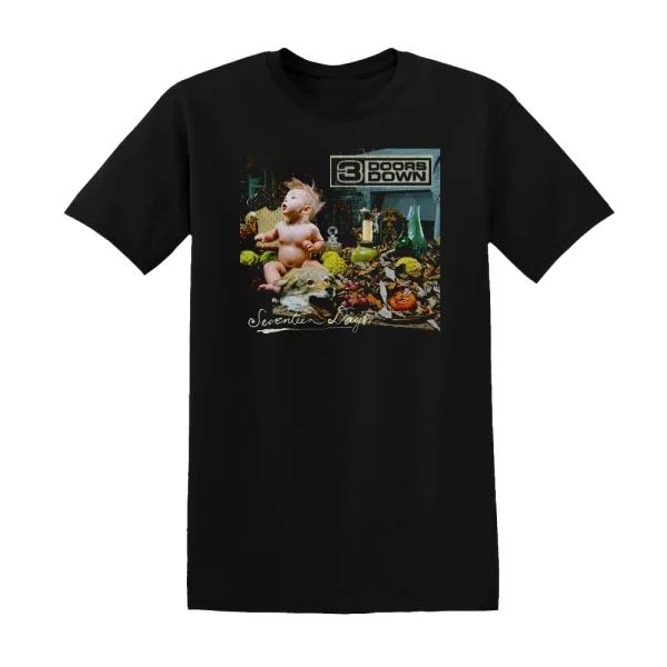3 Doors Down - Seventeen Days Album Cover T-Shirt
