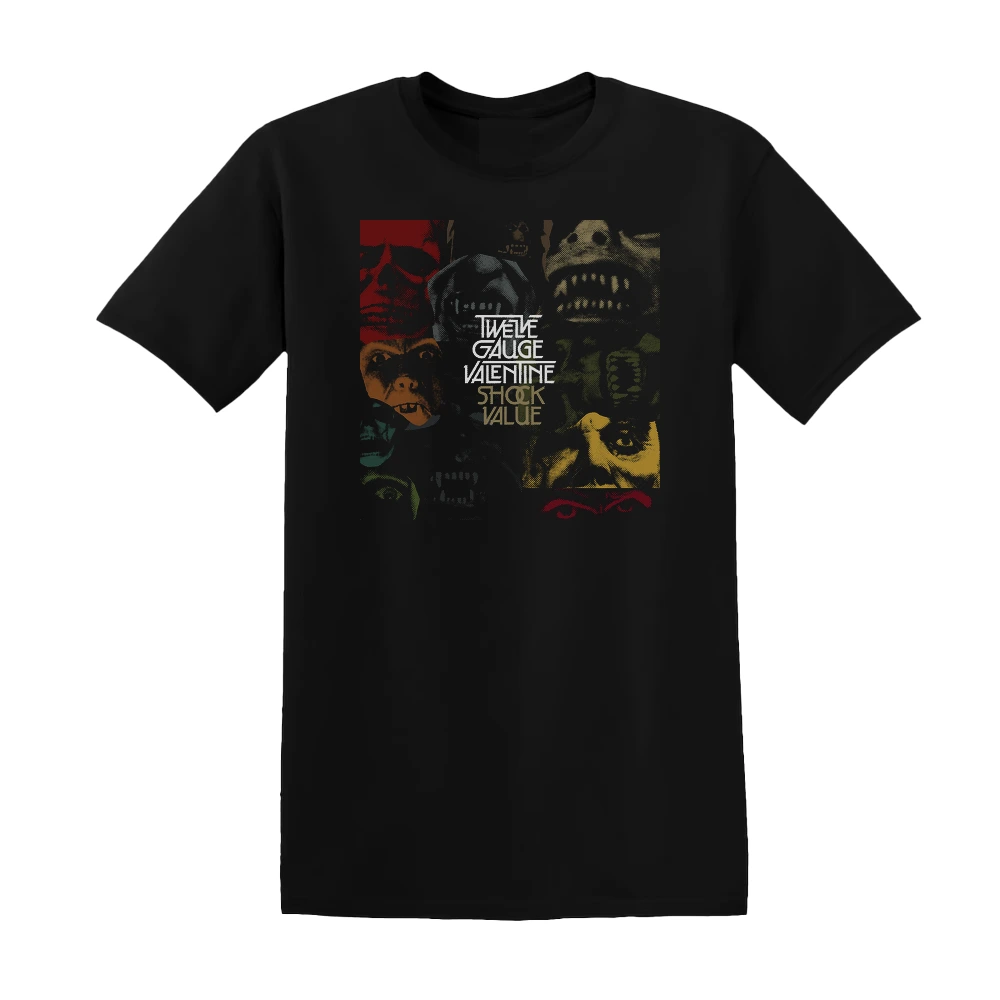 Twelve Gauge Valentine - Shock Value Album Cover T-Shirt