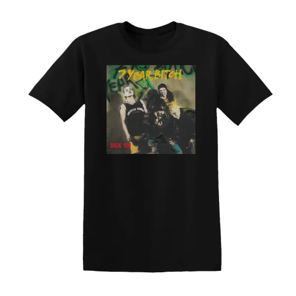 7 Year Bitch - Sick Em Album Cover T-Shirt