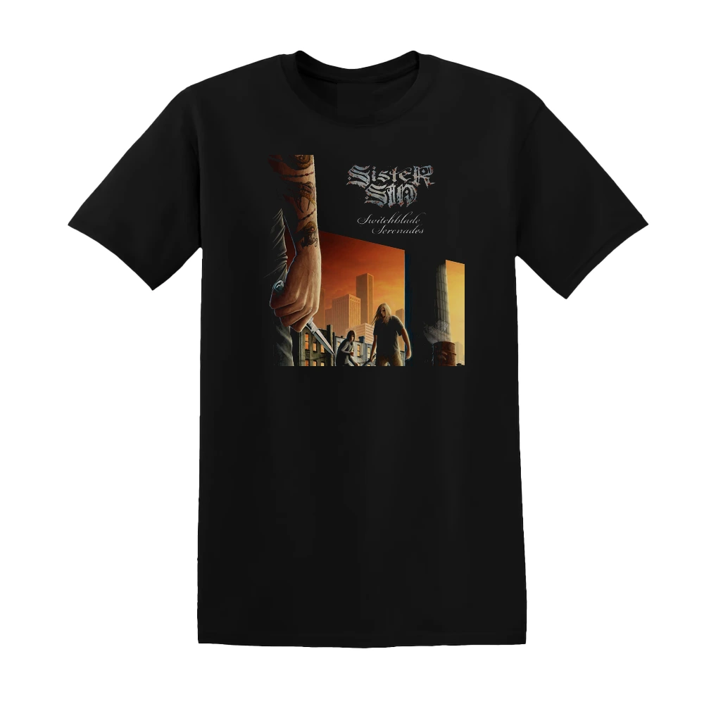 Sister Sin - Switchblade Serenades Album Cover T-Shirt