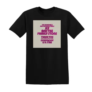 Sly & The Family Stone - Thank You Falettinme Be Mice Elf Agin  Everybody Is A Star 2 Album Cover T-Shirt