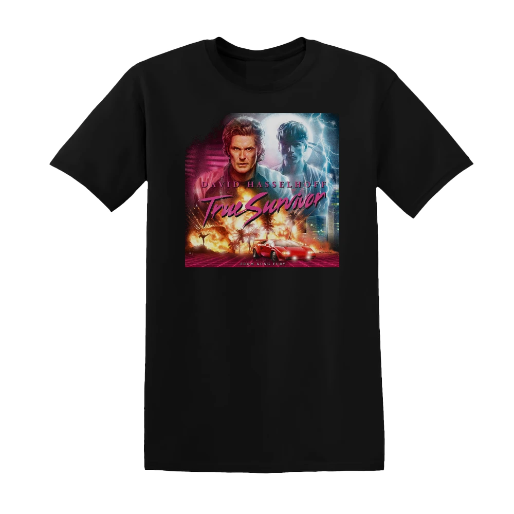 David Hasselhoff - True Survivor From Kung Fury Album Cover T-Shirt