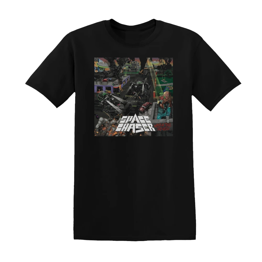 Space Chaser - Watch The Skies Album Cover T-Shirt