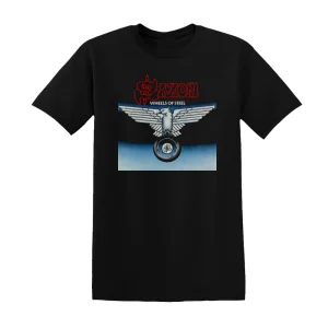 Saxon - Wheels Of Steel Album Cover T-Shirt