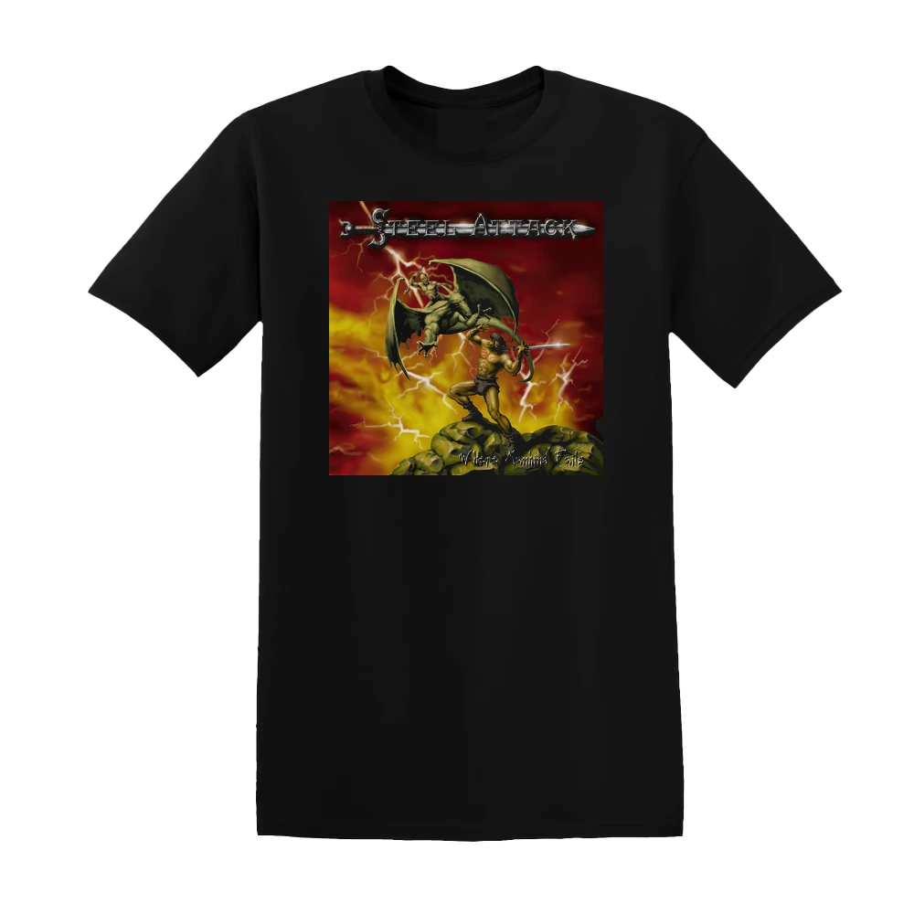 Steel Attack - Where Mankind Fails Album Cover T-Shirt