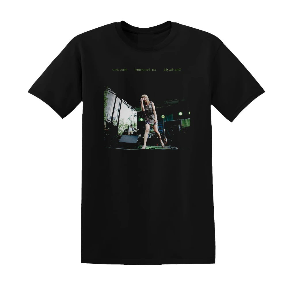 Sonic Youth - Battery Park Nyc July 4Th 2008 Album Cover T-Shirt