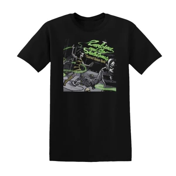 Zombina and The Skeletones - Charnel House Rock Album Cover T-Shirt