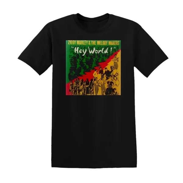 Ziggy Marley & The Melody Makers - Hey World Album Cover T-Shirt