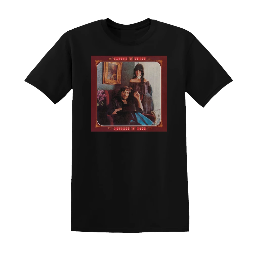 Waylon Jennings - Leather And Lace Album Cover T-Shirt