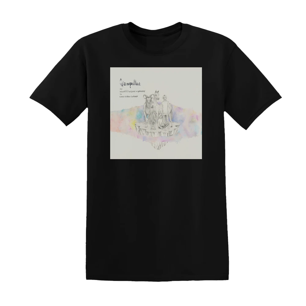 Vampillia - My Beautiful Twisted Nightmares In Aurora Rainbow Darkness Album Cover T-Shirt