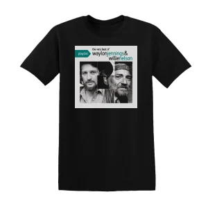 Waylon Jennings - Playlist The Very Best Of Waylon Jennings Willie Nelson Album Cover T-Shirt