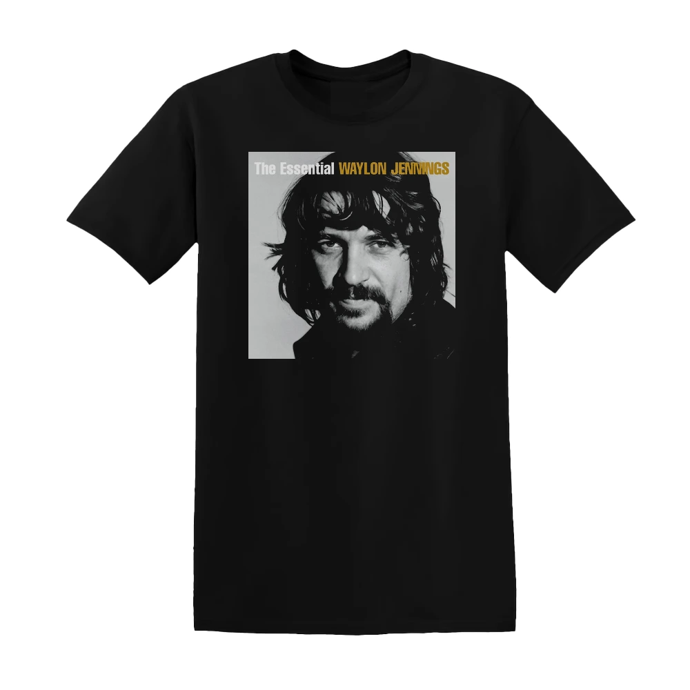 Waylon Jennings - The Essential Waylon Jennings Album Cover T-Shirt